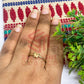 4mm Butterfly Cabochon Adjustable Brass Finger Ring