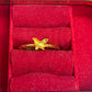4mm Butterfly Cabochon Adjustable Brass Finger Ring