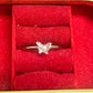 4mm Butterfly Cabochon Adjustable Brass Finger Ring