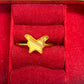 8mm Butterfly Cabochon Adjustable Brass Finger Ring