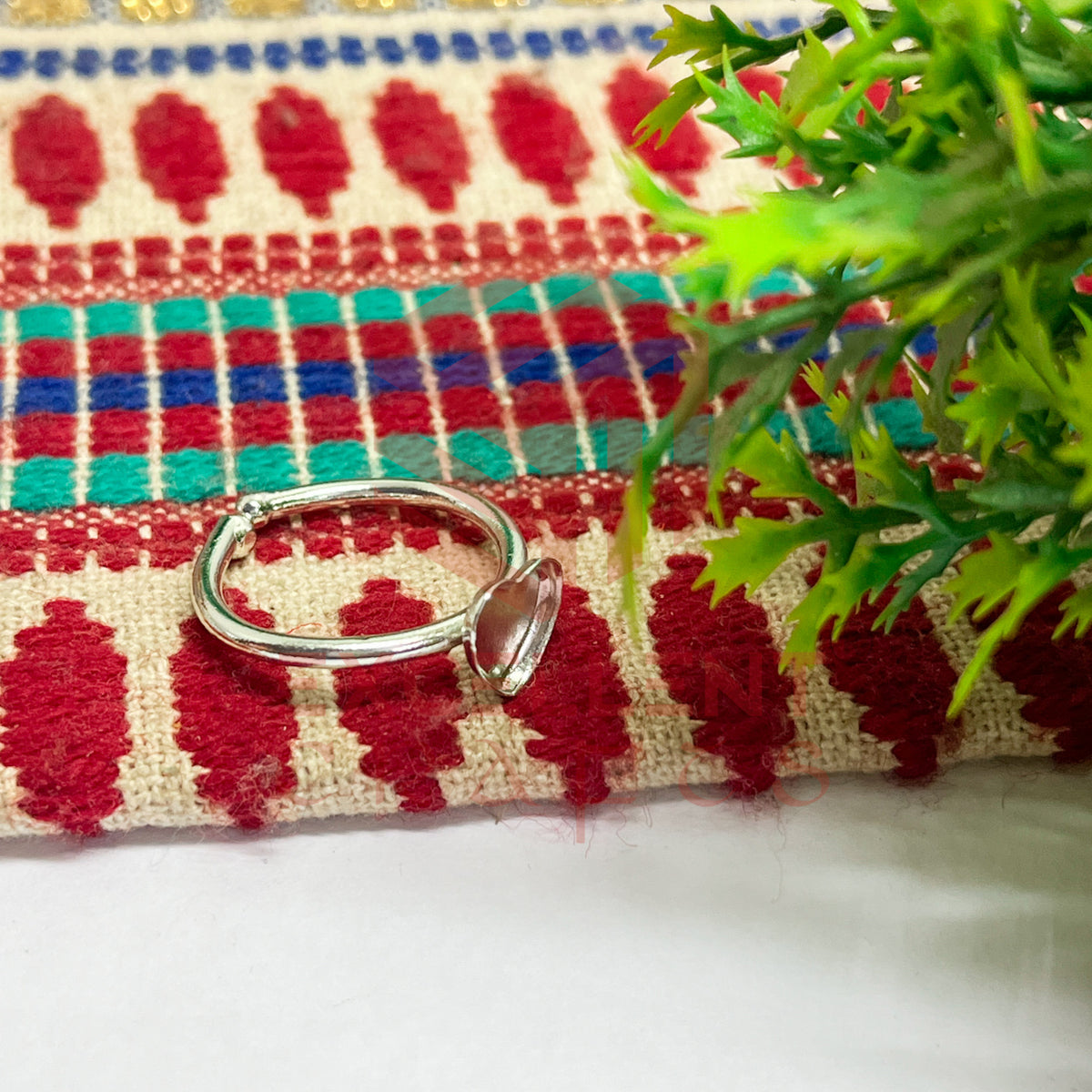 6mm Heart Cabochon Finger Ring- 1 Pc