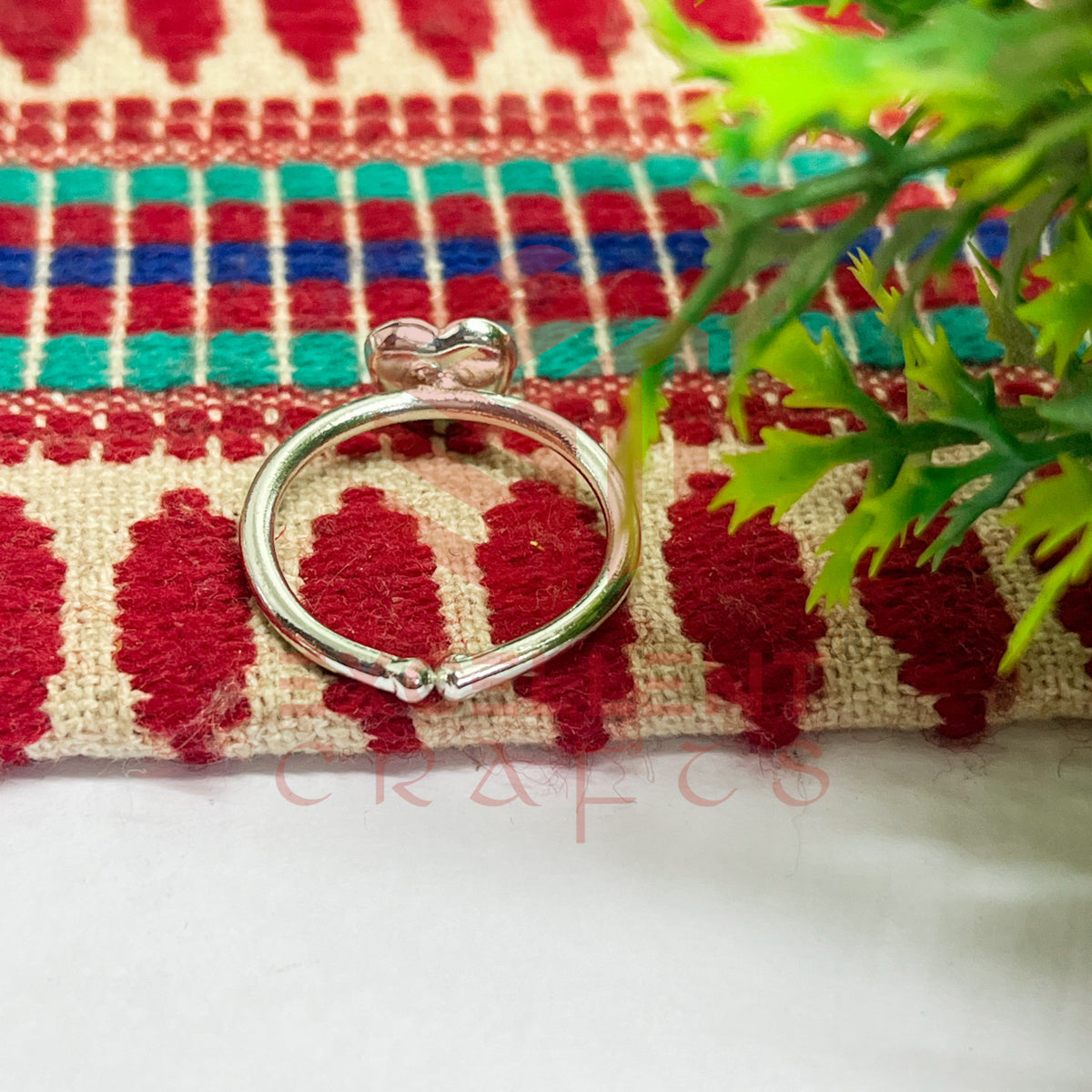 6mm Heart Cabochon Finger Ring- 1 Pc