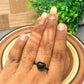 8mm Heart Cabochon Finger Ring- 1 Pc