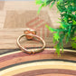 8mm Heart Cabochon Finger Ring- 1 Pc