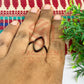 10x20mm Eye Shape Brass Finger Ring