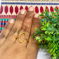 10x20mm Eye Shape Brass Finger Ring