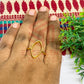 11x22mm Eye Shape Brass Finger Ring