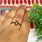 4x9mm Eye Shape Brass Finger Ring