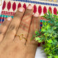 4x9mm Eye Shape Brass Finger Ring
