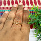 4x9mm Eye Shape Brass Finger Ring