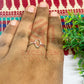 4x9mm Eye Shape Brass Finger Ring