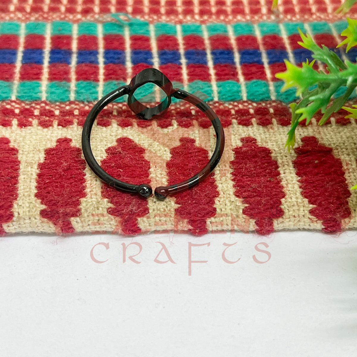6x12mm Eye Shape Brass Finger Ring
