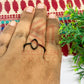 6x12mm Eye Shape Brass Finger Ring