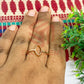 6x12mm Eye Shape Brass Finger Ring