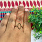 8x15mm Eye Shape Brass Finger Ring