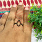 8x15mm Eye Shape Brass Finger Ring