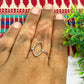 10x20mm Eye Shape Brass Finger Ring