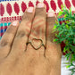 10mm Heart Brass Finger Ring