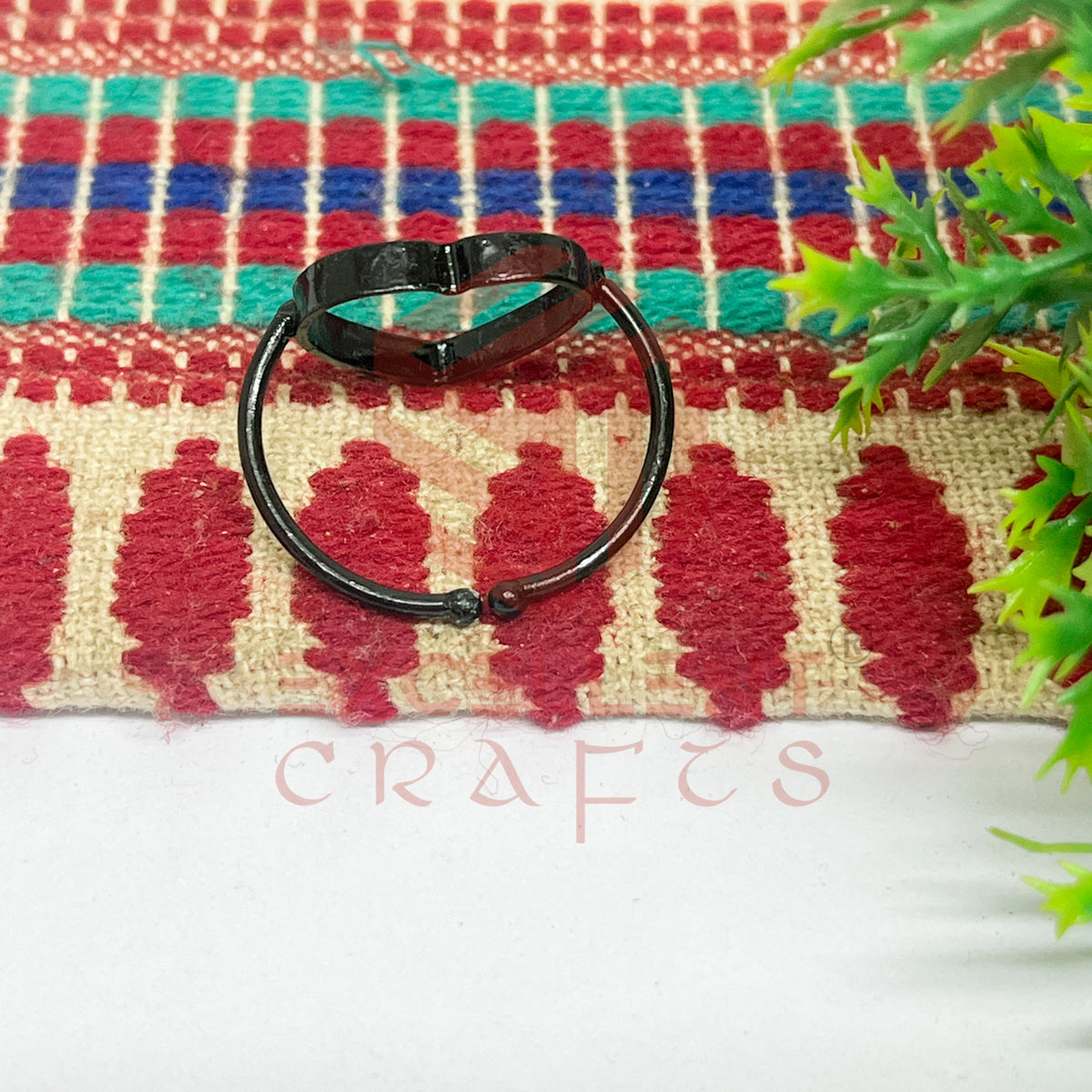 14mm Heart Brass Finger Ring