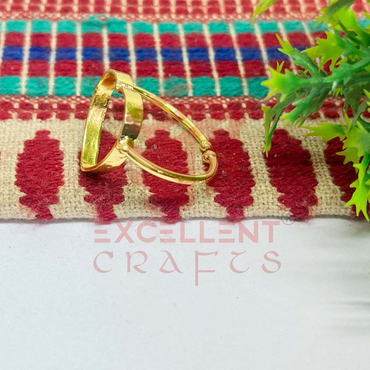 14mm Heart Brass Finger Ring