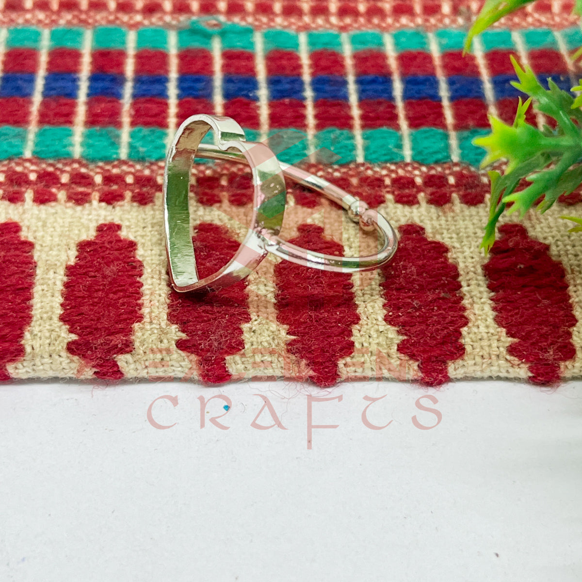 14mm Heart Brass Finger Ring