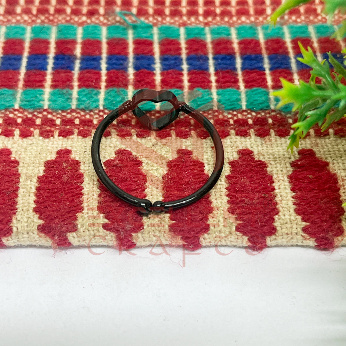 4mm Heart Brass Finger Ring