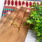 4mm Heart Brass Finger Ring