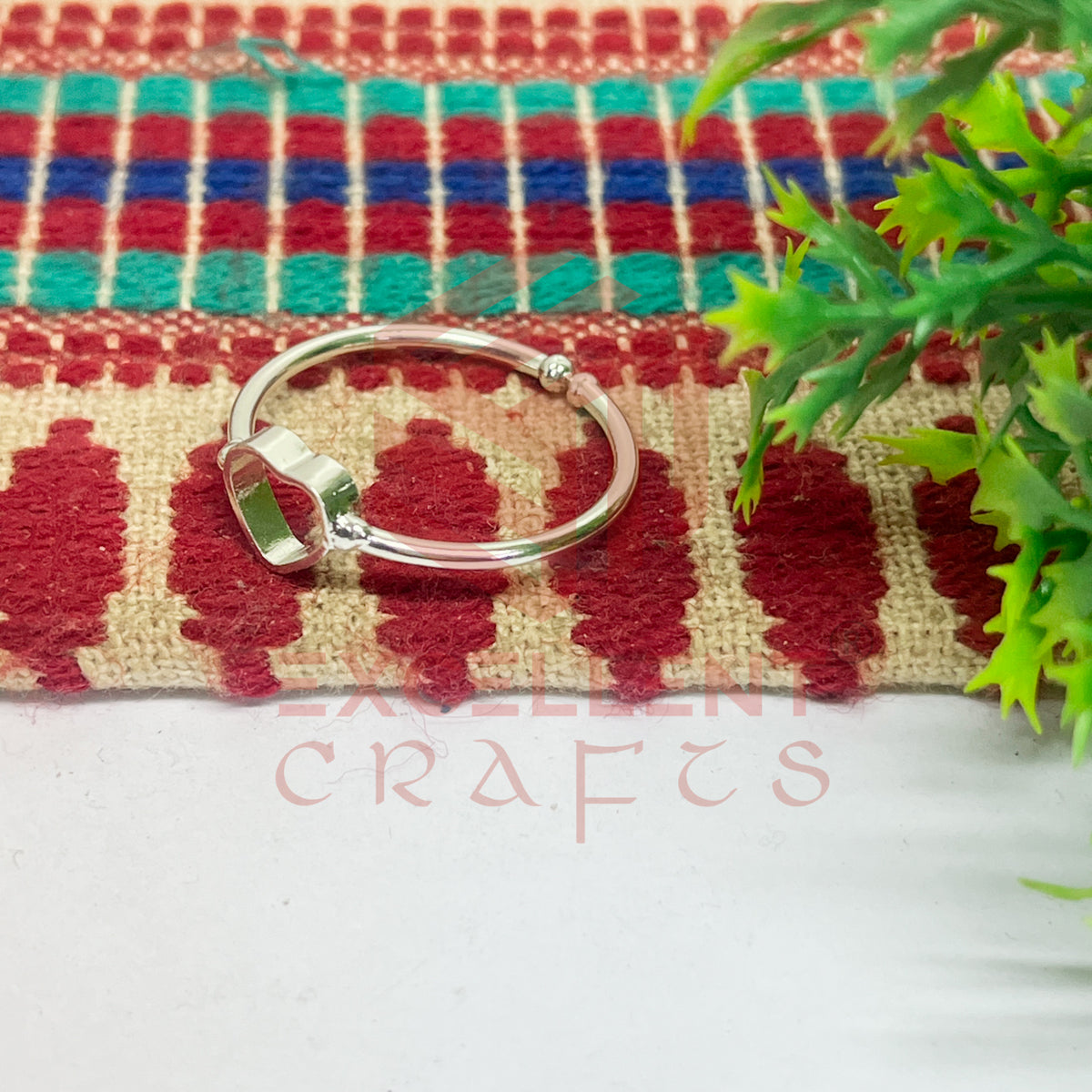 4mm Heart Brass Finger Ring