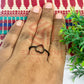6mm Heart Brass Finger Ring