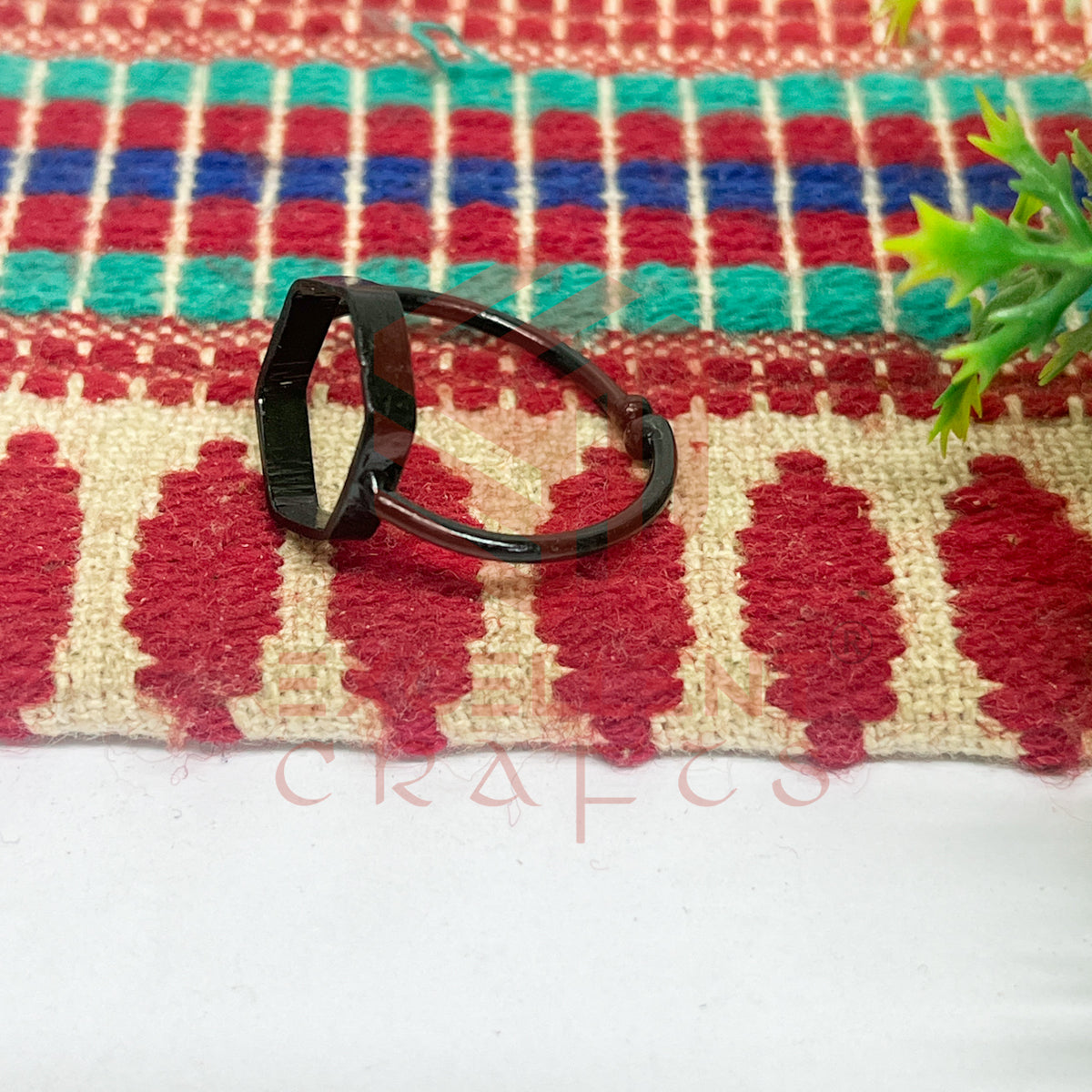 12mm Hexagon Brass Finger Ring