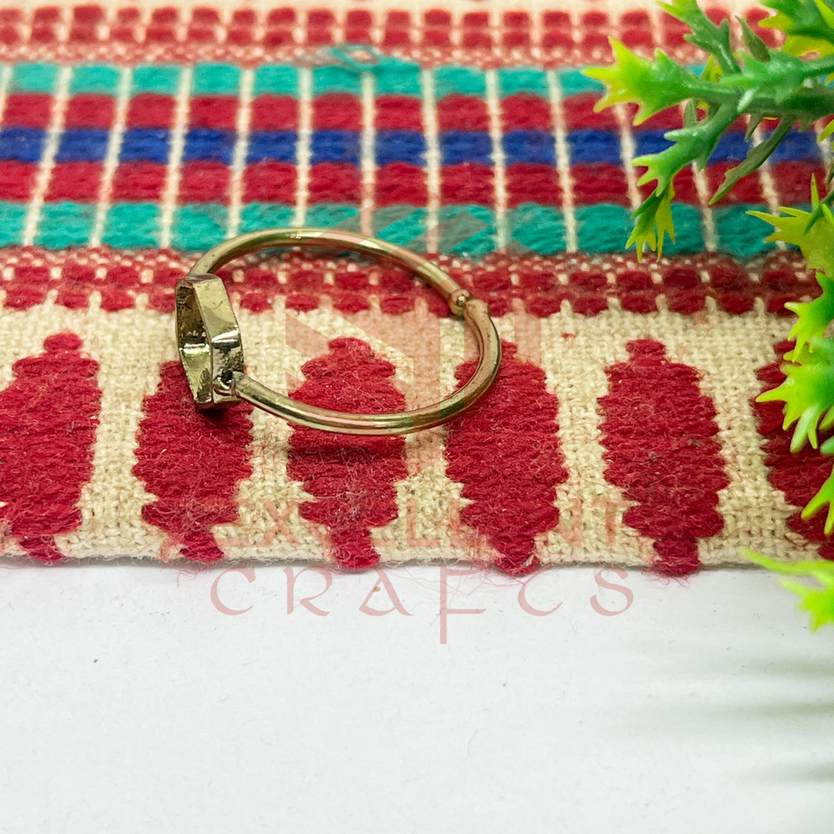 7mm Hexagon Brass Finger Ring