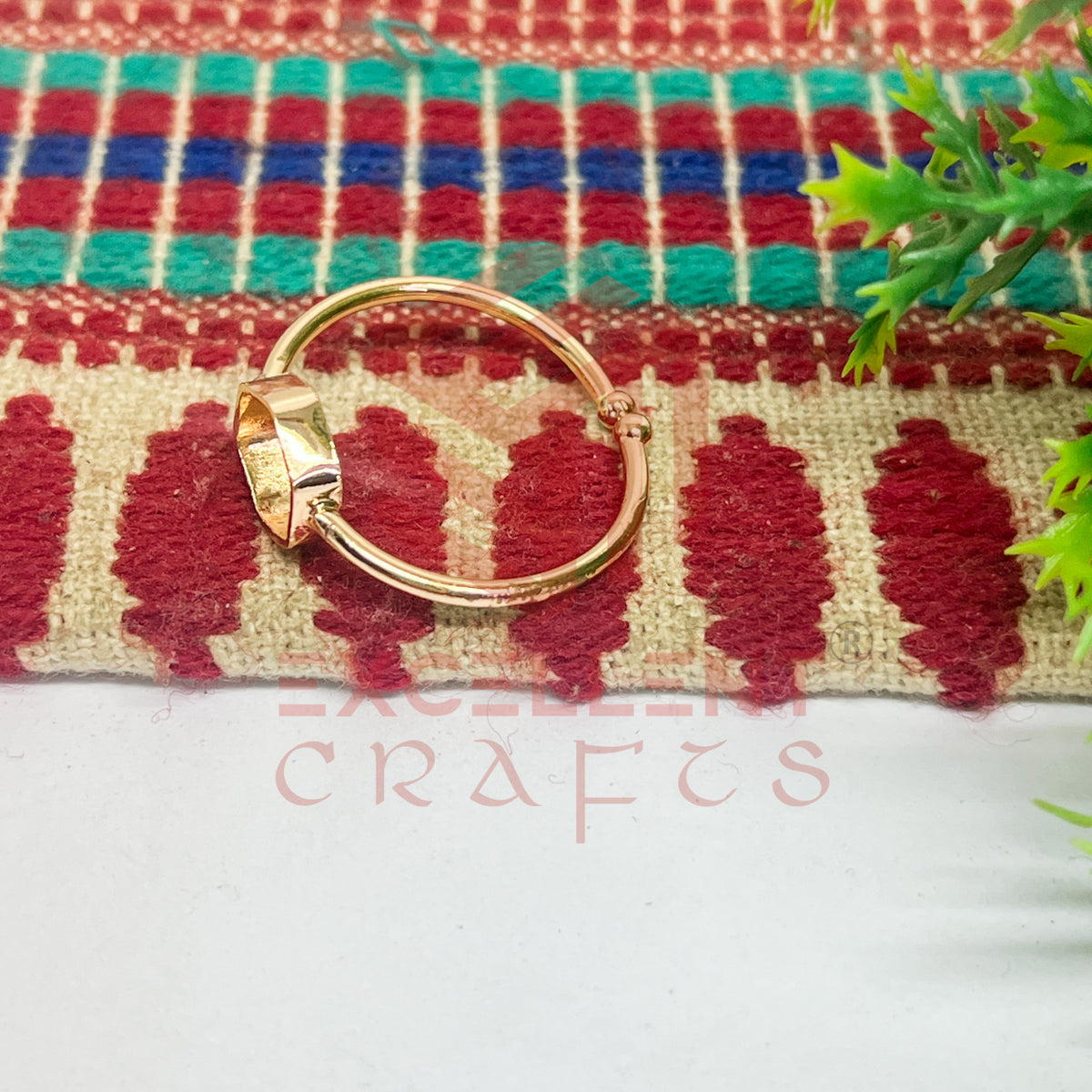 7mm Hexagon Brass Finger Ring