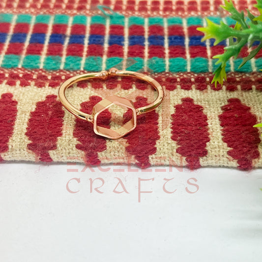 7mm Hexagon Brass Finger Ring