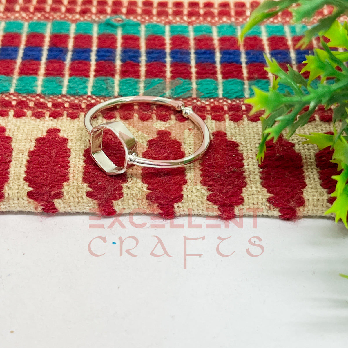 7mm Hexagon Brass Finger Ring
