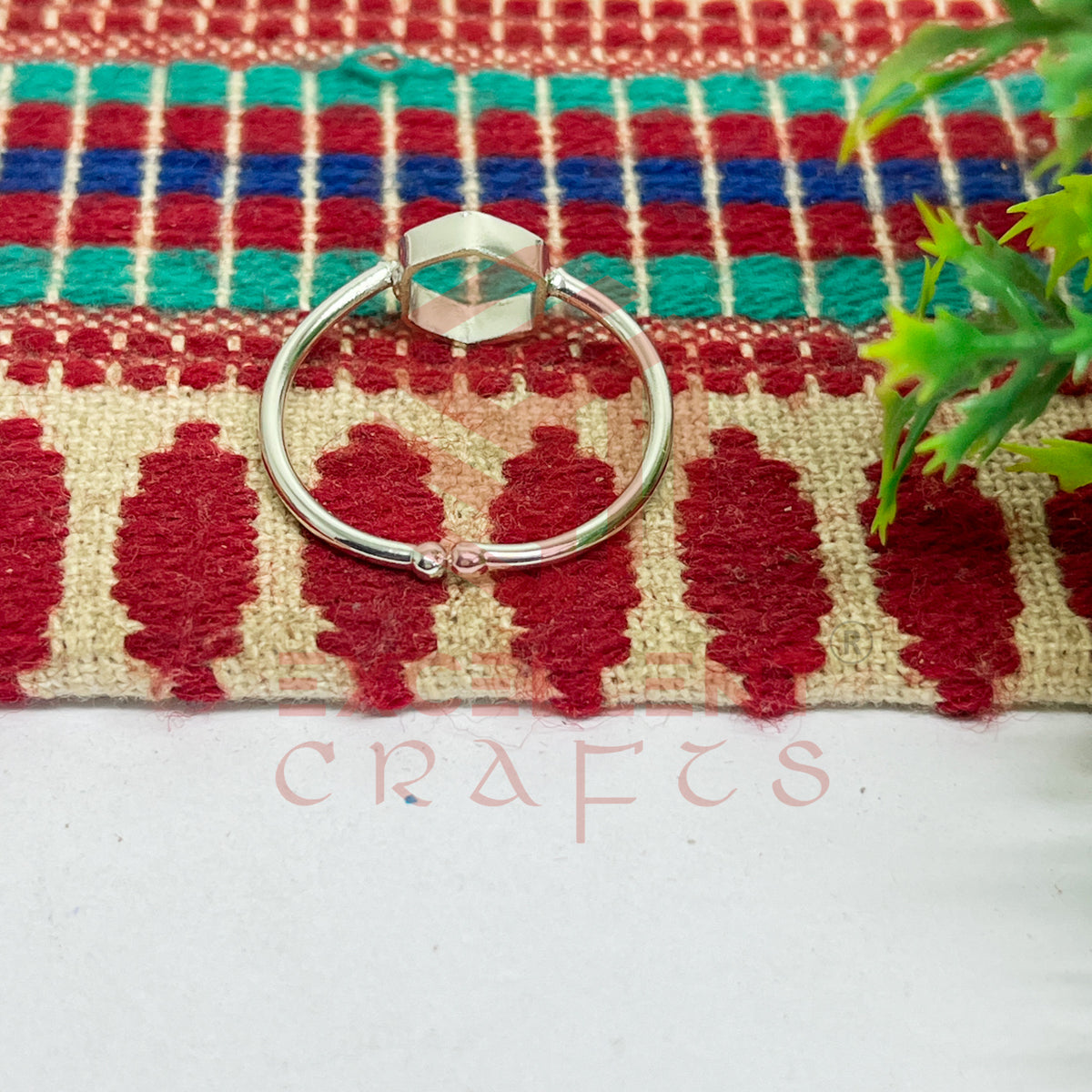 7mm Hexagon Brass Finger Ring