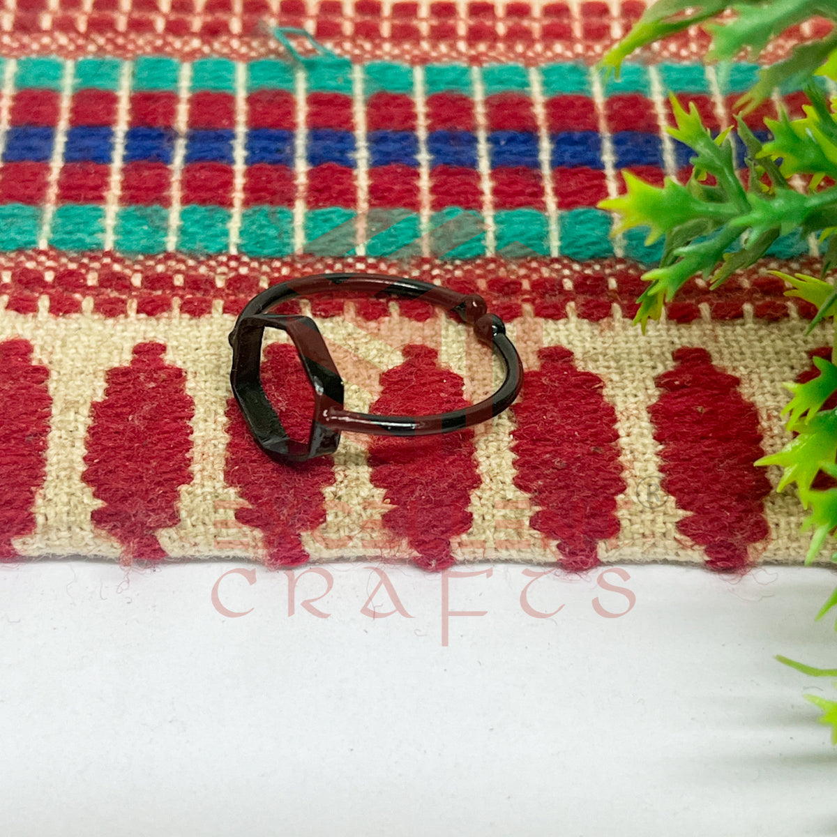 10mm Hexagon Brass Finger Ring