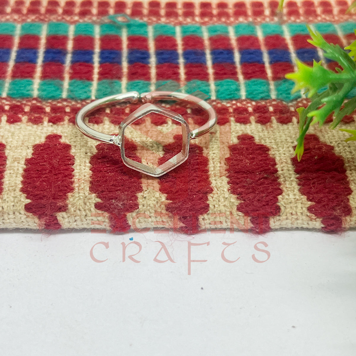 10mm Hexagon Brass Finger Ring