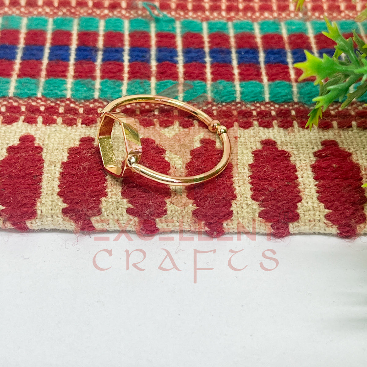 10mm Hexagon Brass Finger Ring