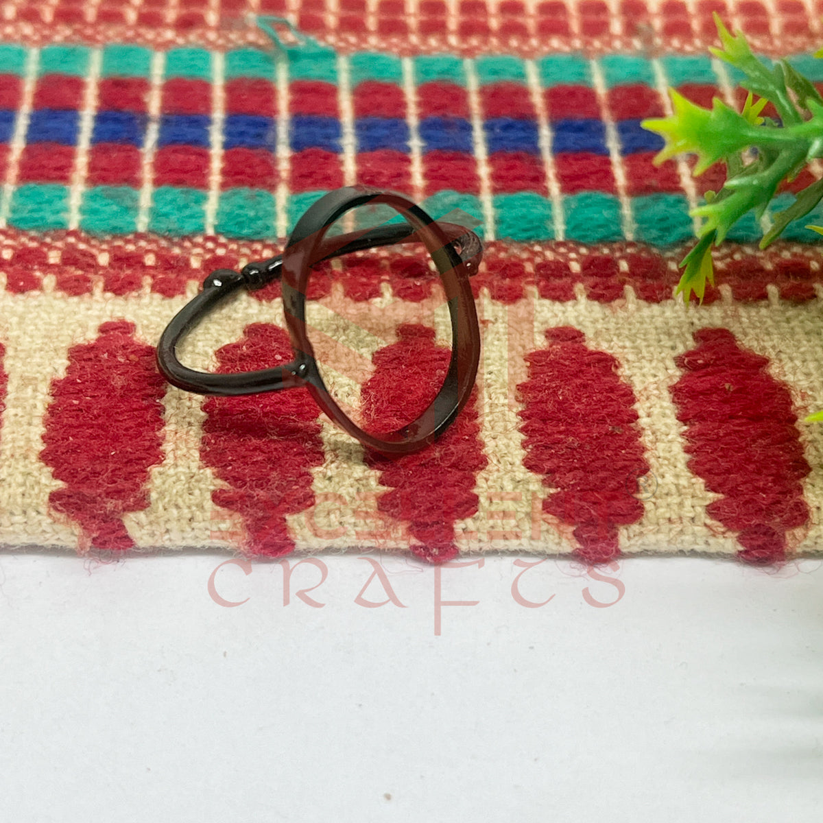 11x17mm Oval Brass Finger Ring