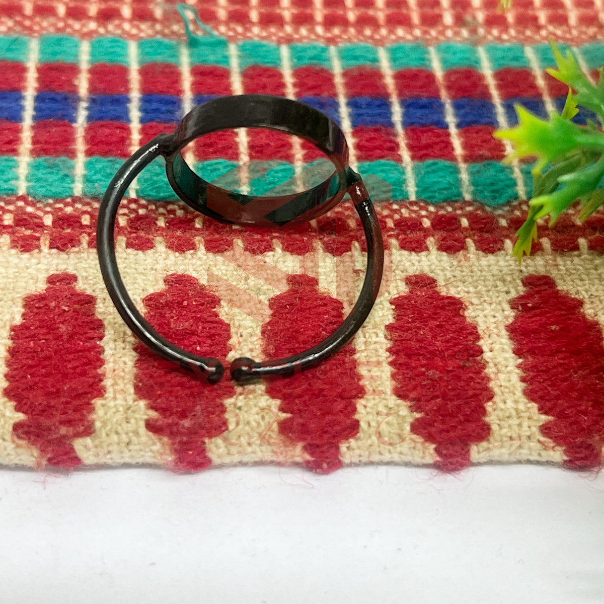 12x19mm Oval Brass Finger Ring