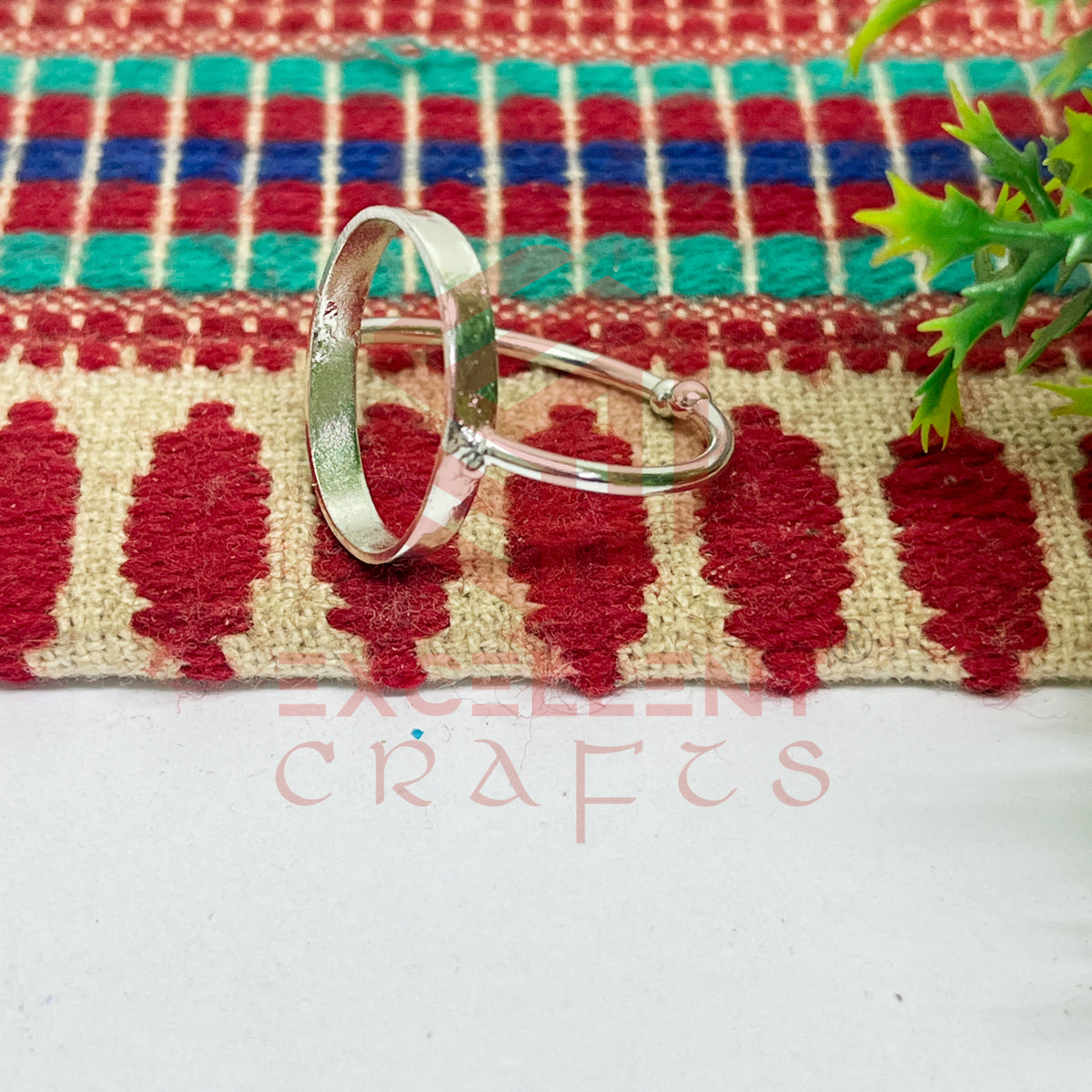 12x19mm Oval Brass Finger Ring