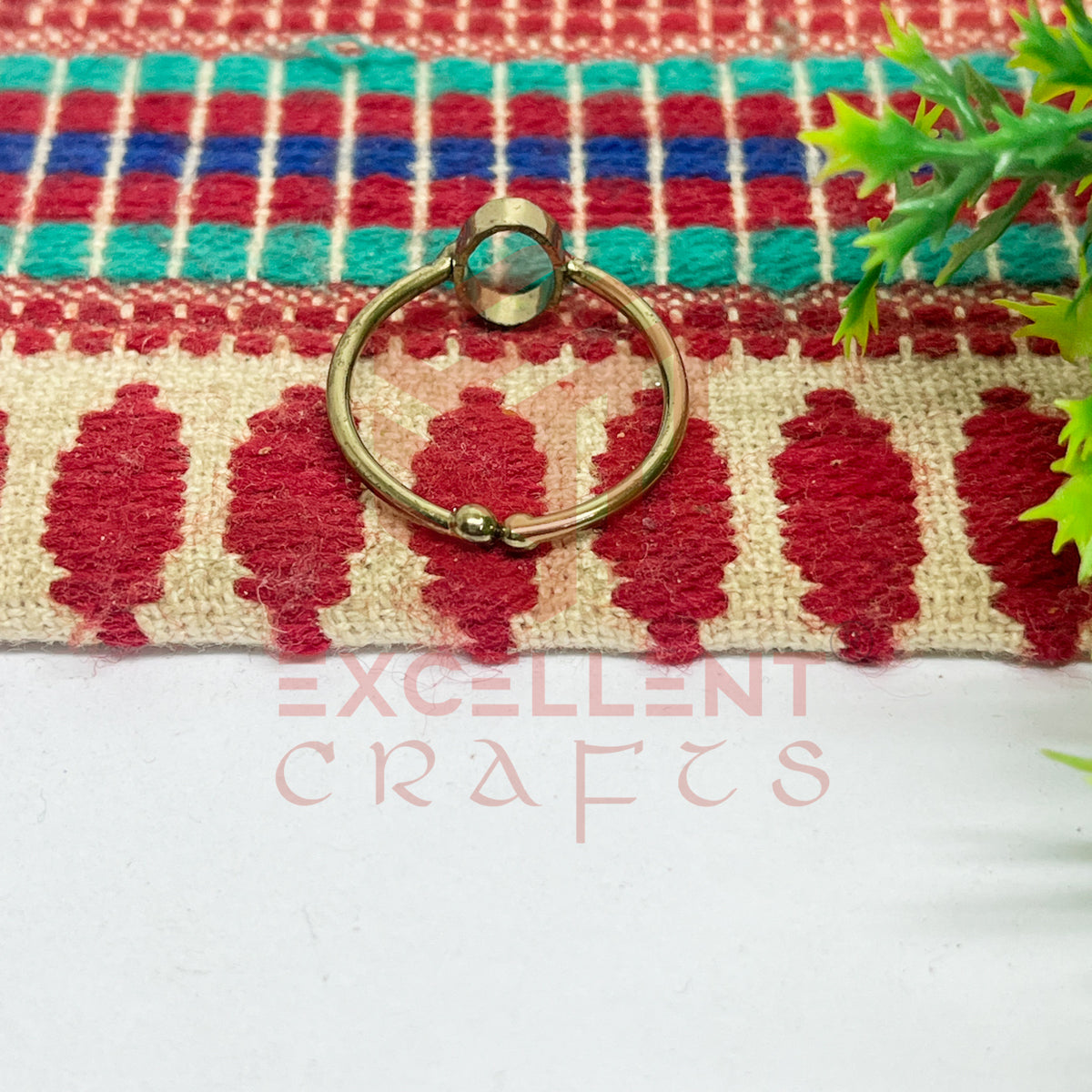 4x7mm Oval Brass Finger Ring