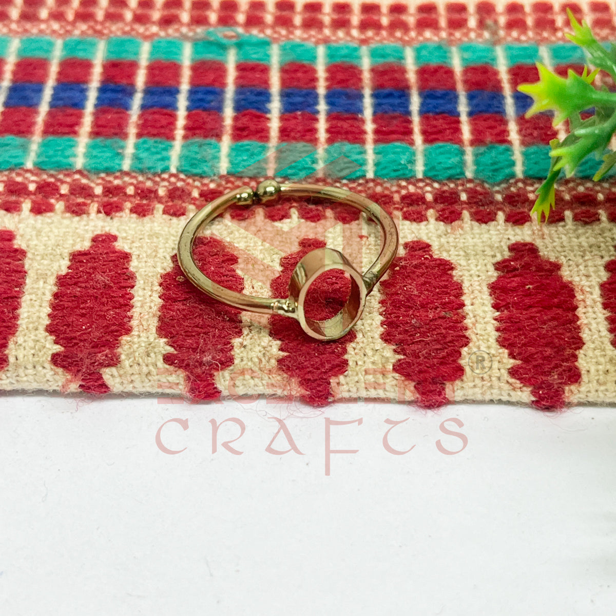 4x7mm Oval Brass Finger Ring