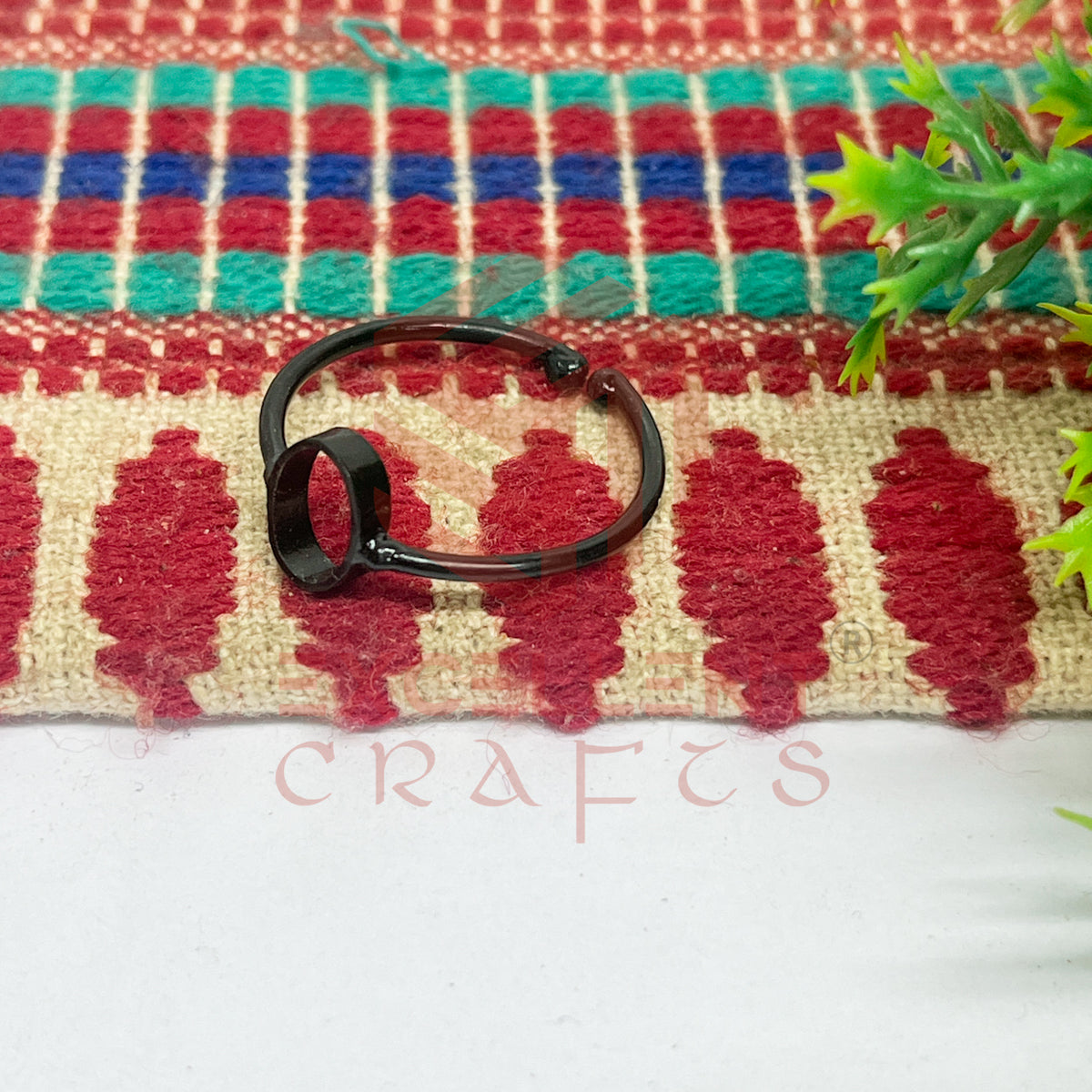4x7mm Oval Brass Finger Ring