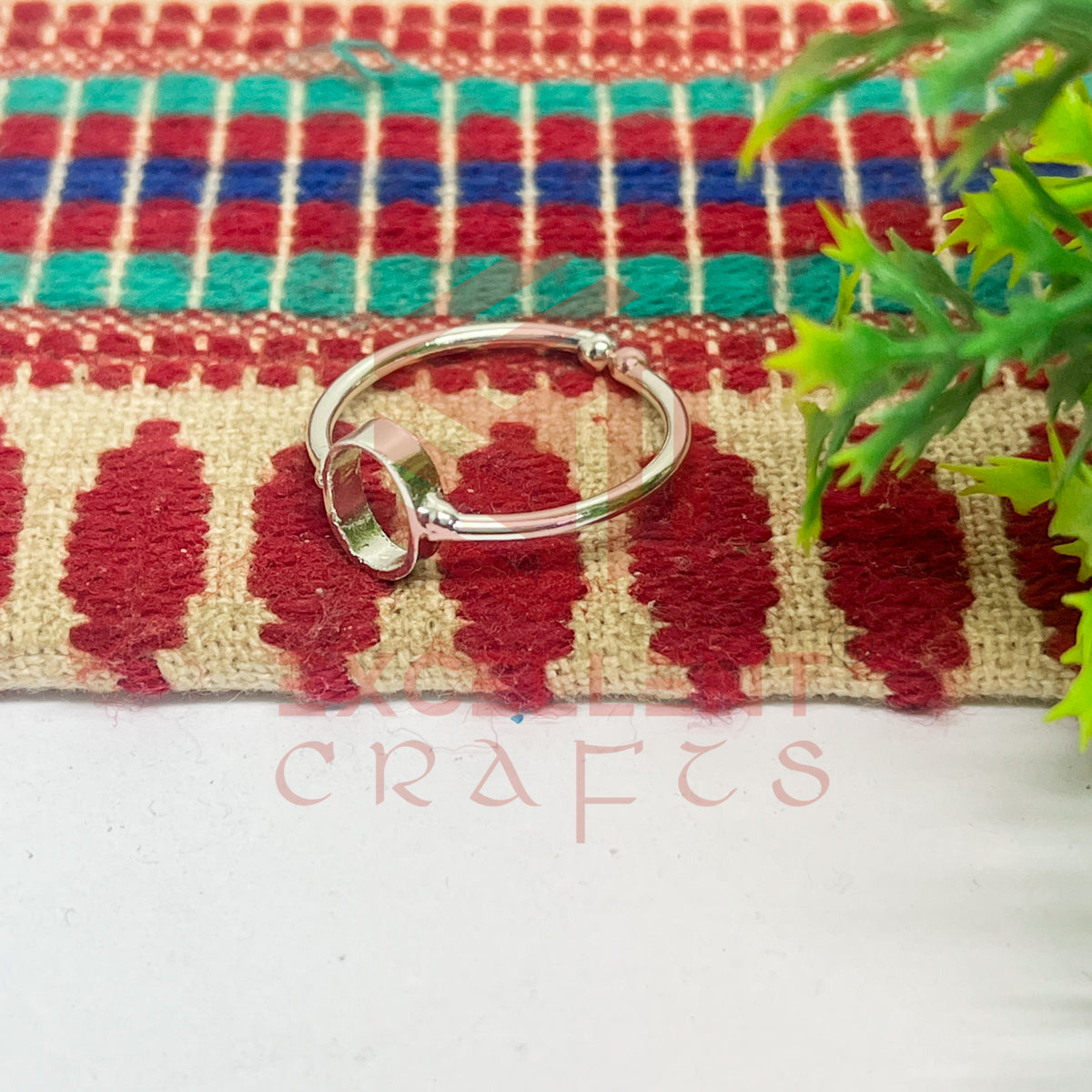 4x7mm Oval Brass Finger Ring