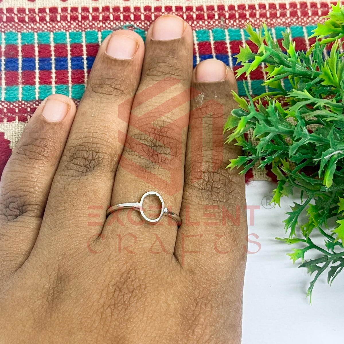 4x7mm Oval Brass Finger Ring