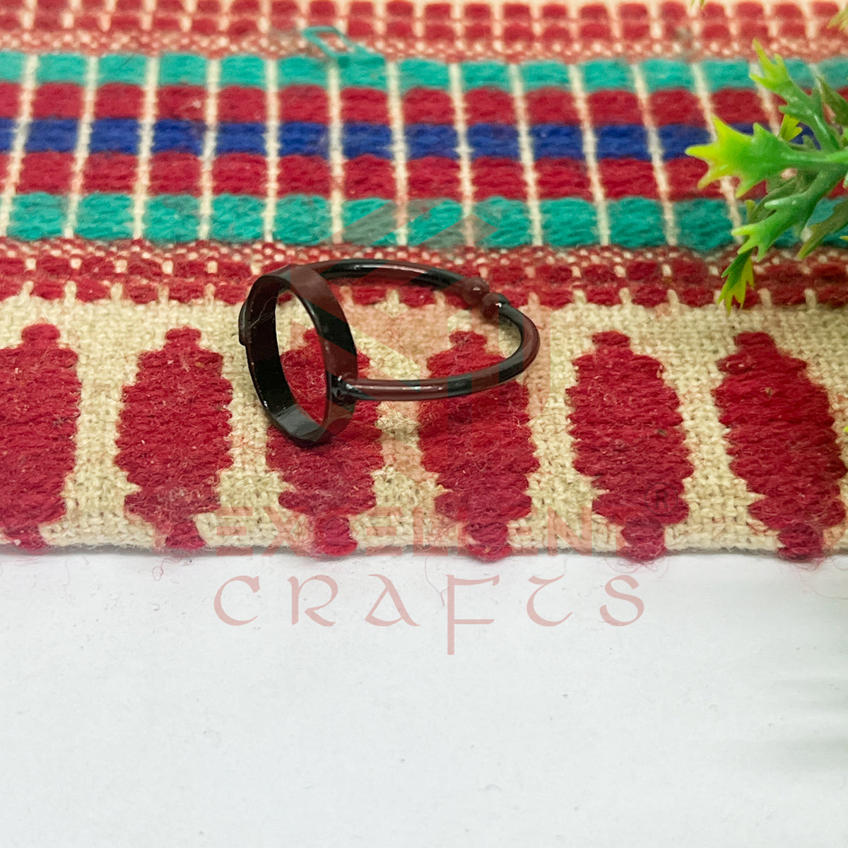 8x12mm Oval Brass Finger Ring