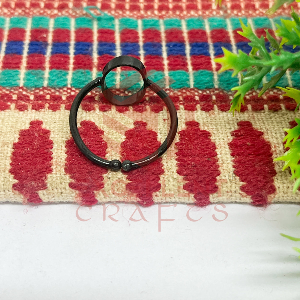 8x12mm Oval Brass Finger Ring