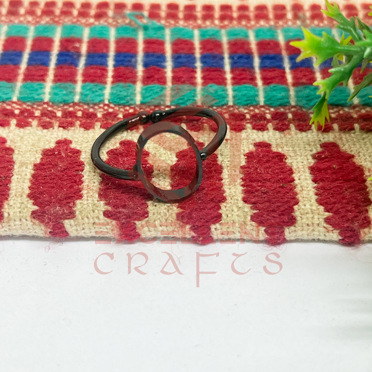 8x12mm Oval Brass Finger Ring