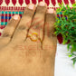8x12mm Oval Brass Finger Ring